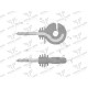Izolator okrągły z wkrętem fi 5 RF-10180505 | Exvi