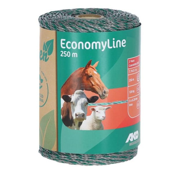Plecionka Polywire Economy RE zielono/szara 442818RE | Exvi