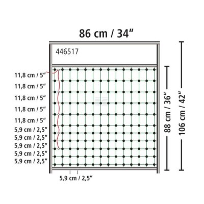 Drzwi do siatek elektrycznych 106 cm 446517 | Exvi