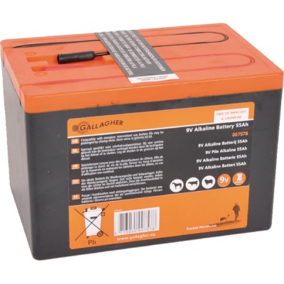 Bateria 9V 55Ah Gallagher 007578GAL | Exvi