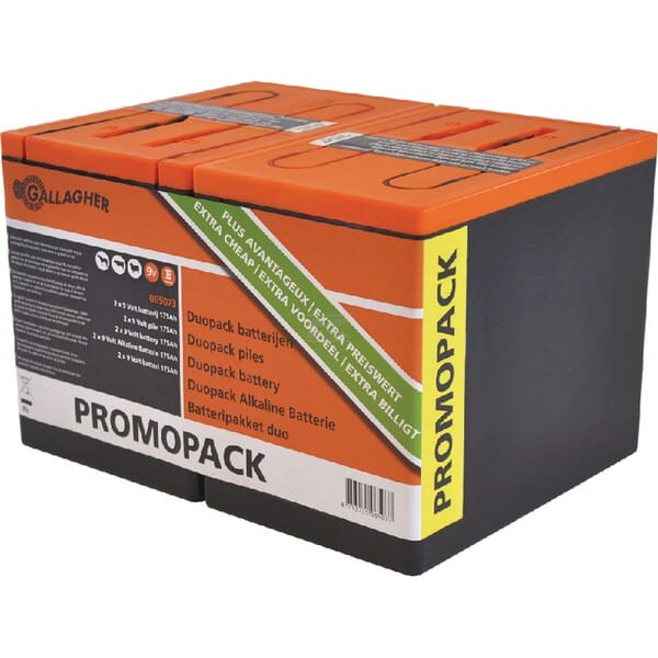 Bateria 9V 175Ah Promopack Gallagher 065073GAL | Exvi