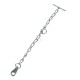 Łańcuch pojedynczy z karabińczykiem, 66cm 805052KR | Exvi