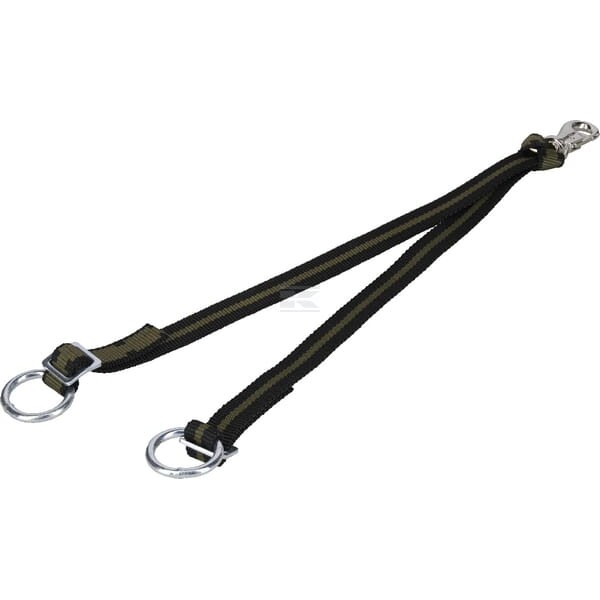 Pas uwiązowy podwójny 75 cm z karabińczykiem 805010KR | Exvi