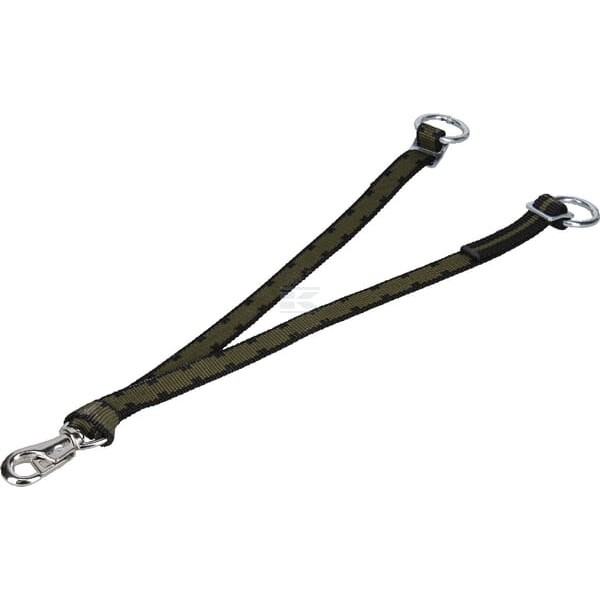 Pas uwiązowy podwójny 75 cm z karabińczykiem 805010KR | Exvi