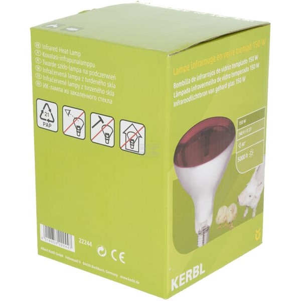Promiennik podczerwieni 150W czerwony 22244KER | Exvi