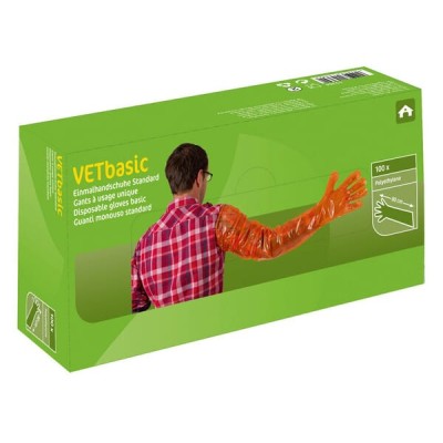 Rękawice jednorazowe VETbasic 100 szt. 15364KER | Exvi