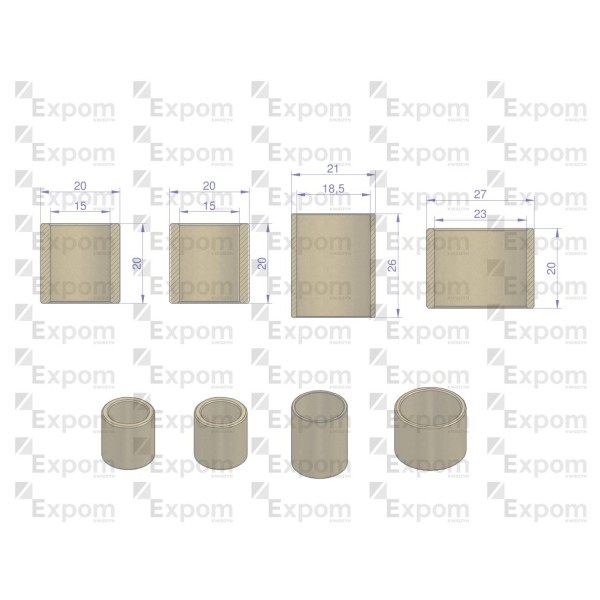 Komplet tulejek rozrusznika R-7 50458155 8410000EX | Exvi