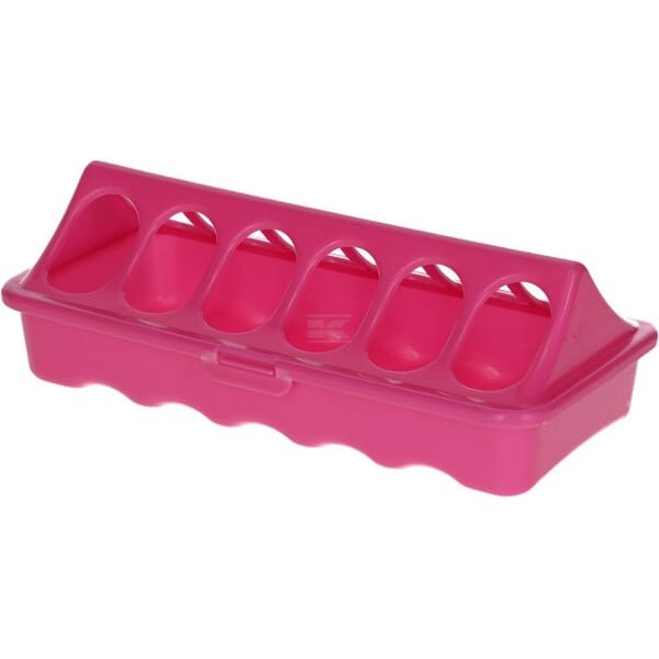 Karmidło dla drobiu 20x9 cm różowe 71334KER | Exvi
