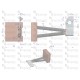Komplet Szczotek 8x25x23 rozrusznika R-10 303431.1EX | Exvi