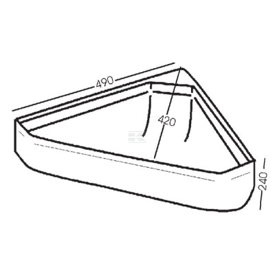 Karmidło narożne zielone, 21 l 1620100214 | Exvi