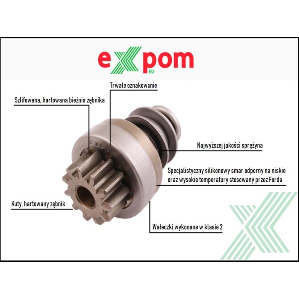 Zespół sprzęgający rozrusznika 054898 054898EX | Exvi