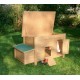 Kurnik dla kur 146x74x80 cm 82827KER | Exvi