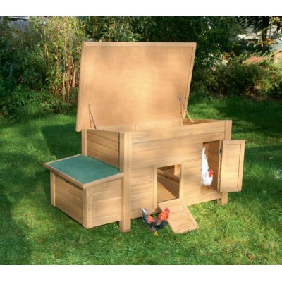 Kurnik dla kur 146x74x80 cm 82827KER | Exvi