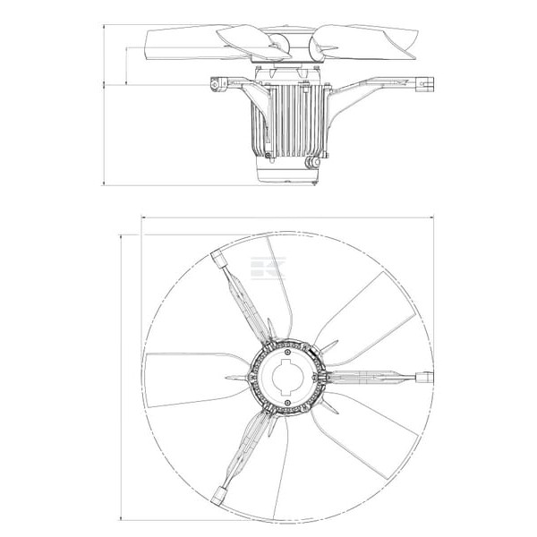 Mieszacz powietrza Multifan, Ø 50 cm 1616032050 | Exvi