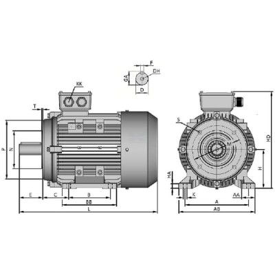 Silnik elektryczny paszociągu, 0,75 kW 015602 | Exvi