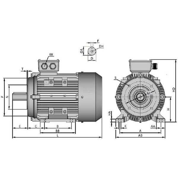 Silnik elektryczny paszociągu, 0,75 kW 015602 | Exvi