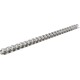 Wieszak do kurtyn PCV 100 cm, stal PVCHS1RVS | Exvi