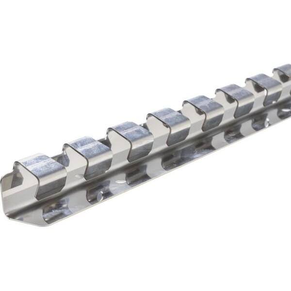 Wieszak do kurtyn PCV 100 cm, stal PVCHS1RVS | Exvi