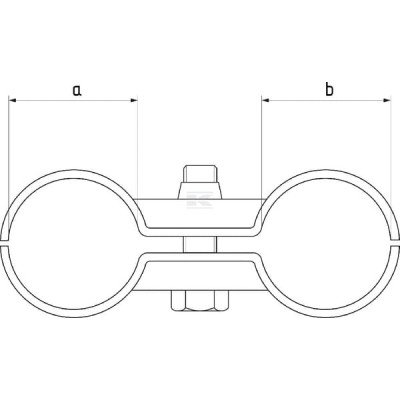 Obejma podwójna, 2" x 2" 80308022 | Exvi