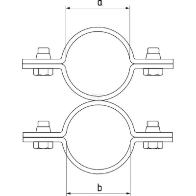 Obejma poprzeczna, 1-1/4"x1-1/4" 803015114114FA | Exvi