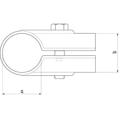 Obejma T otwarta, 2-1/2"x1-1/2" 803020212112FA | Exvi