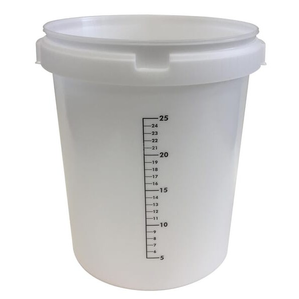Wiadro natural ze skalą 30l KUI003001101 | Exvi