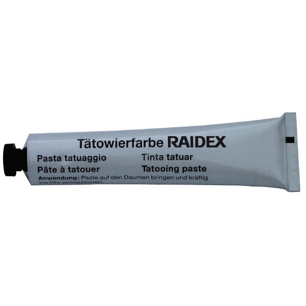 Tusz pasta do tatuownic, czarny, 60 g 1592361060 | Exvi