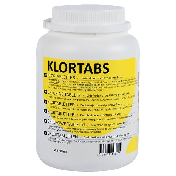 Tabletki chlorowe, 225 szt. 1580087225 | Exvi
