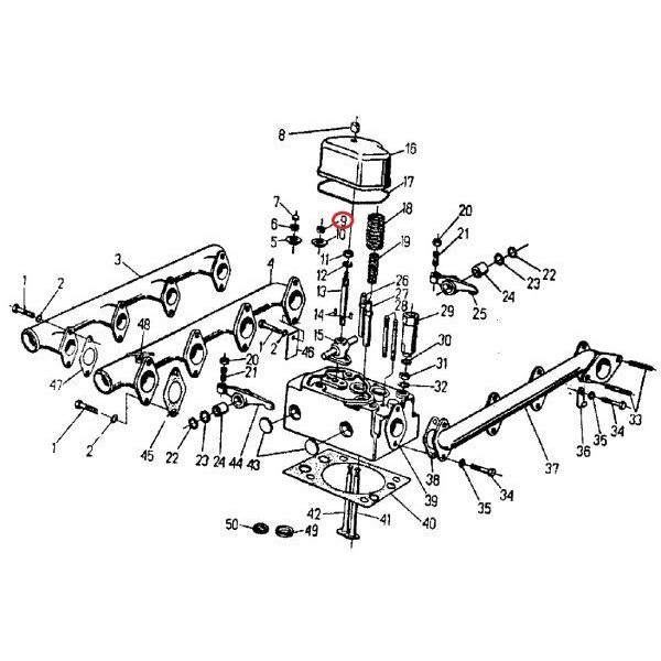 Zamek zaworu ssącego C-360 50405600 | Exvi