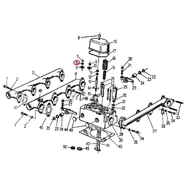 Zamek zaworu wydechowego C-360 50405590 | Exvi