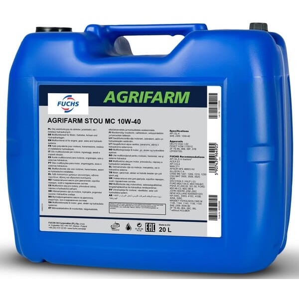 Olej Agrifarm Stou 10W40 MC, 20 l 1074530820 | Exvi