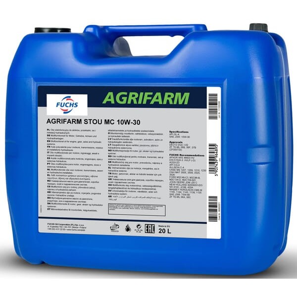 Olej Agrifarm Stou 10W30, 20 l 1074530920 | Exvi