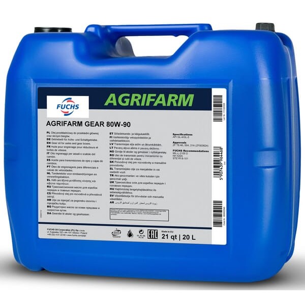 Olej Agrifarm Gear 80W90, 20 l 1074230620 | Exvi