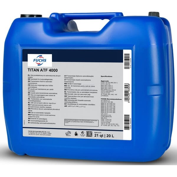 Olej przekładniowy Titan ATF 4000 20 l 600632878 | Exvi