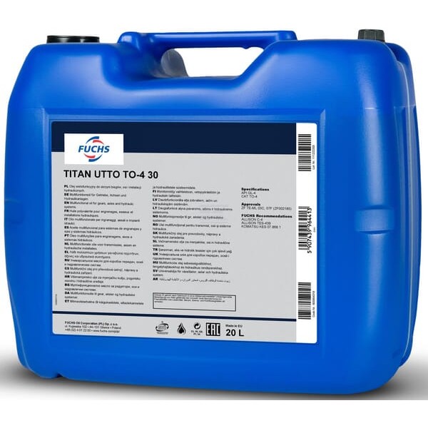 Olej Titan Utto TO-4 SAE 30, 20 l 602732125 | Exvi
