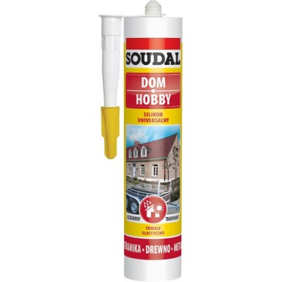 Silikon uniwersalny, biały 280 ml 137658SOU | Exvi