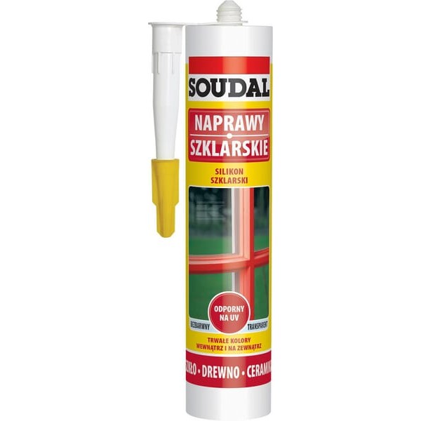 Silikon szklarski, bezbarwny 280 ml 137666SOU | Exvi