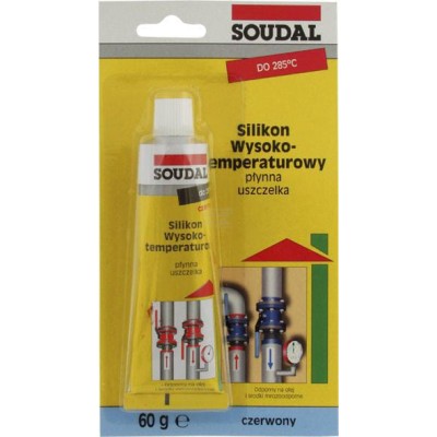 Silikon wysokotemperaturowy Soudal, 60 103610400605 | Exvi