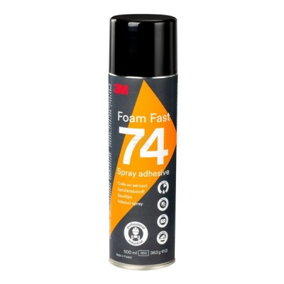 Klej w aerozolu Spray 74 3M, pomarańczowy 7000116772 | Exvi