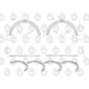 Komplet półpierścieni N-0.50 (II szlif) 9125062012U | Exvi