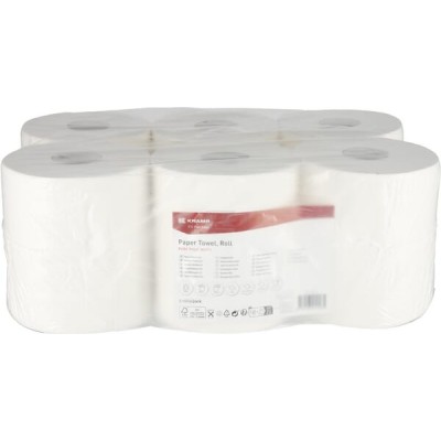 Ręcznik papierowy, biały w rolce, 21 cm x CP21102KR | Exvi