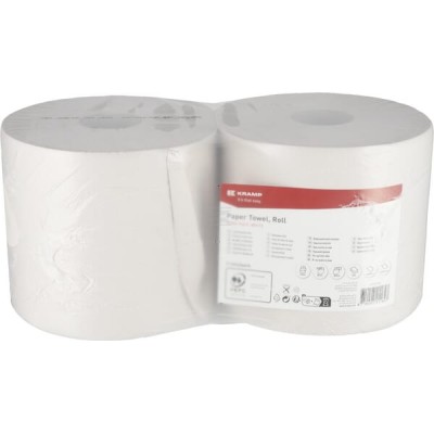 Ręcznik papierowy, biały w rolce, 23 cm x CP21201KR | Exvi