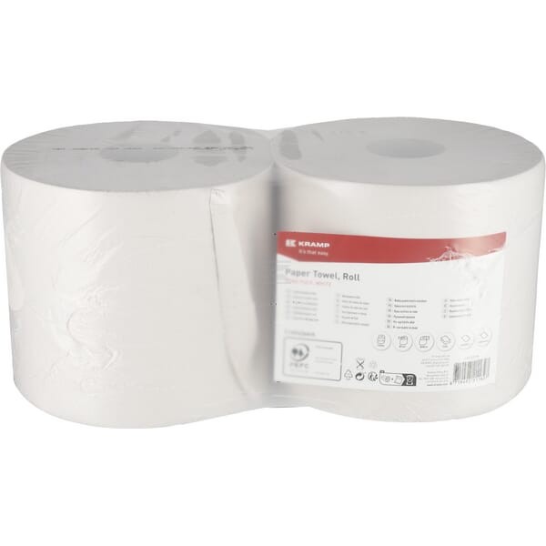 Ręcznik papierowy, biały w rolce, 23 cm x CP21201KR | Exvi