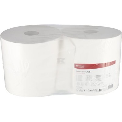 Ręcznik papierowy, biały w rolce, 28 cm x CP21103KR | Exvi