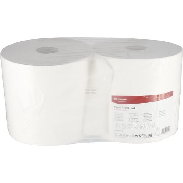 Ręcznik papierowy, biały w rolce, 28 cm x CP21103KR | Exvi