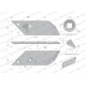 Dłuto. nakładka lemiesza prawa zastosowanie 3364050W | Exvi