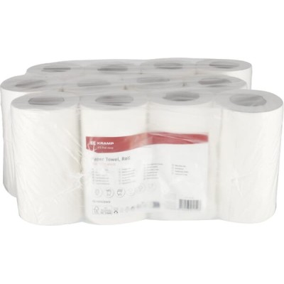 Ręcznik papierowy, biały w rolce, 21 cm x CP11101KR | Exvi