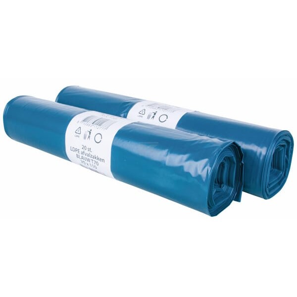 Worek na odpady plastikowy LDPE, 70x110 mm PM2017 | Exvi