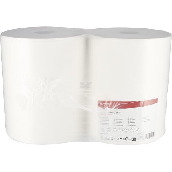Ręcznik papierowy, biały w rolce, 36 cm x CP11104KR | Exvi