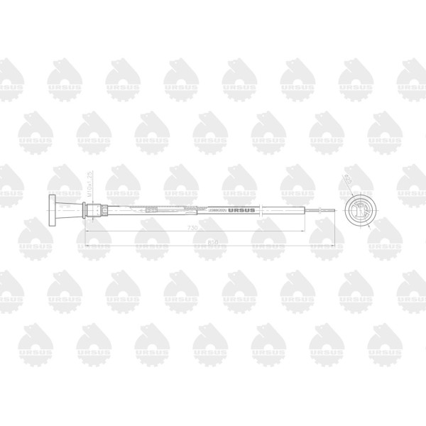 Linka - Gaszenie silnika L-850mm L03886202U | Exvi
